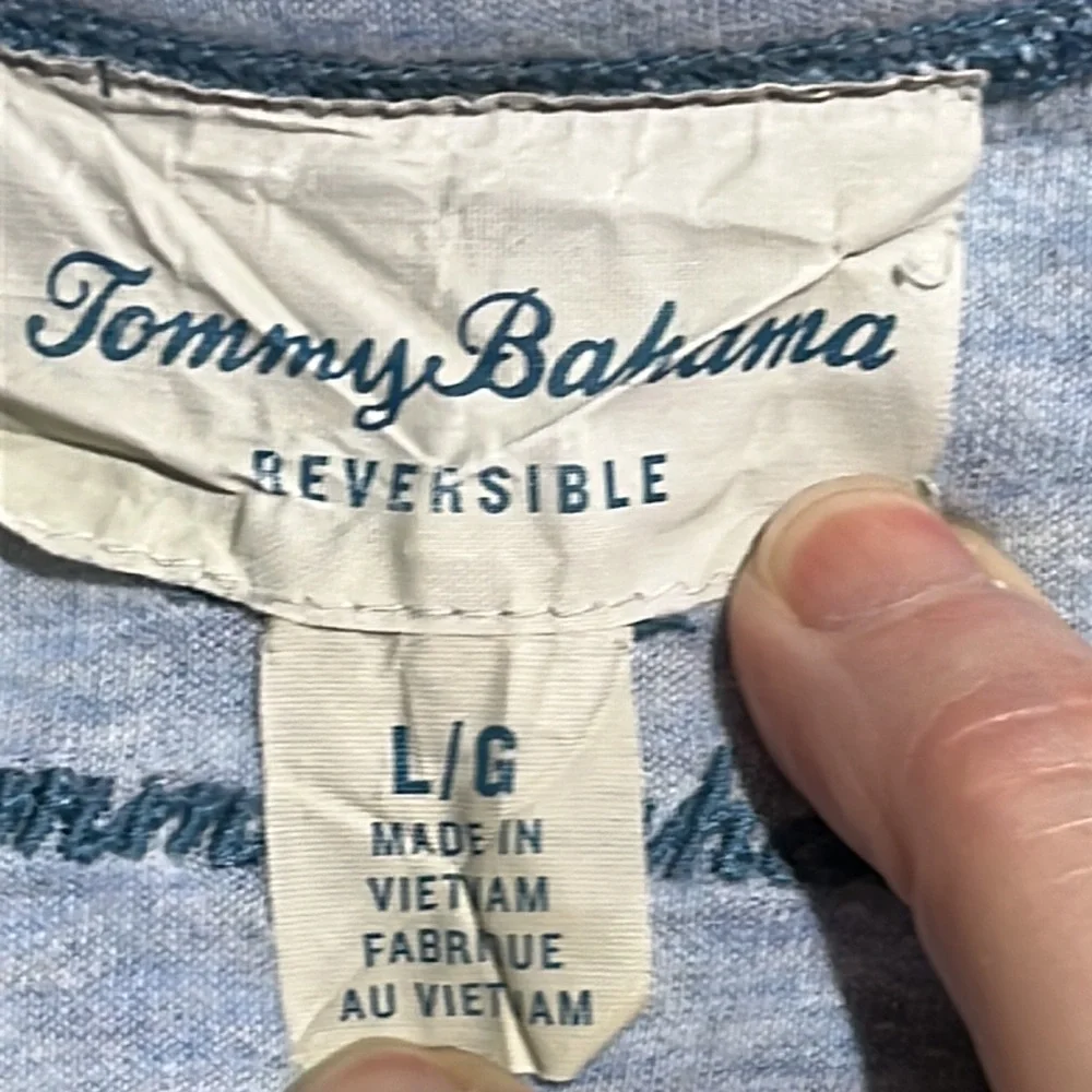 Tommy Bahama reversible sweatshirt / sweater - size Large